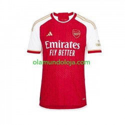 Camisola Arsenal Homem Equipamento Primeiro 2023-2024 Manga Curta